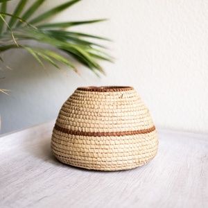 Boho Woven Decor Basket Pot
